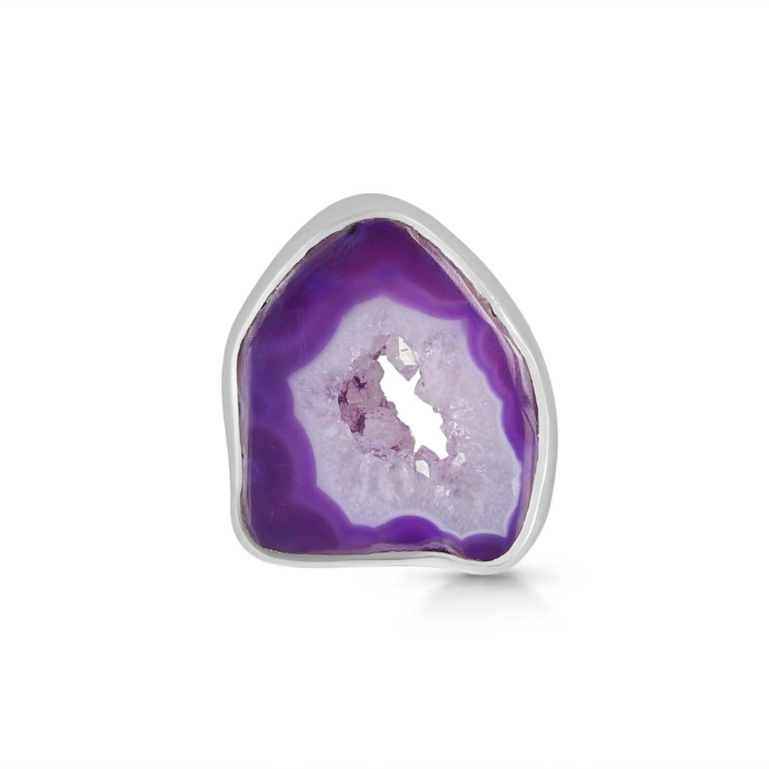 Purple Agate Adjustable Ring-(APU-R-28.)